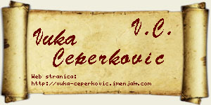 Vuka Čeperković vizit kartica